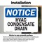 Signmission Hvac Condensate Drain, 5 in W x Rectangle, Vinyl Decal OS-2PACK-NS-D-35-L-13559 - alternate 4